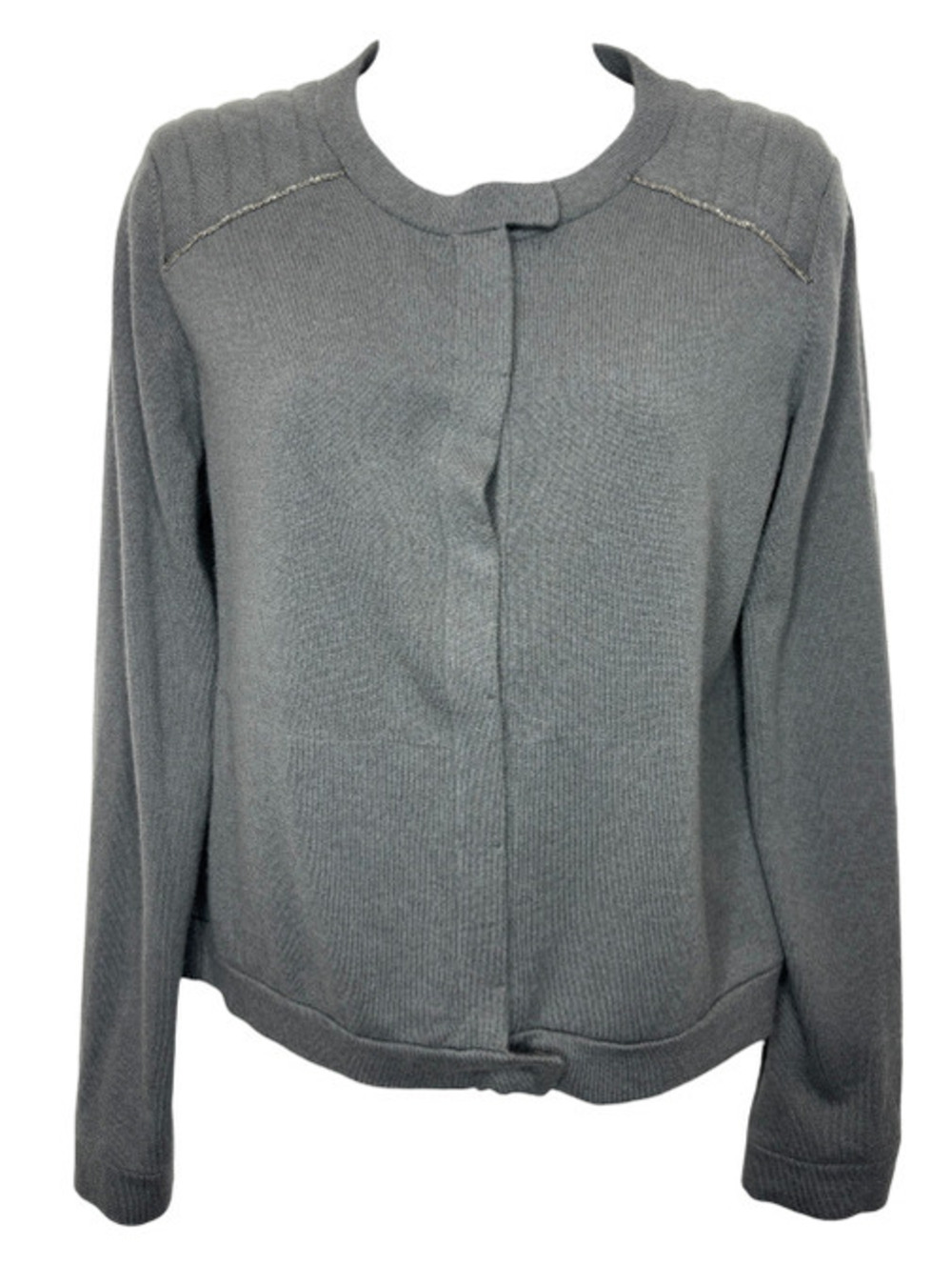 Brunello Cucinelli Gray Cashmere Cardigan